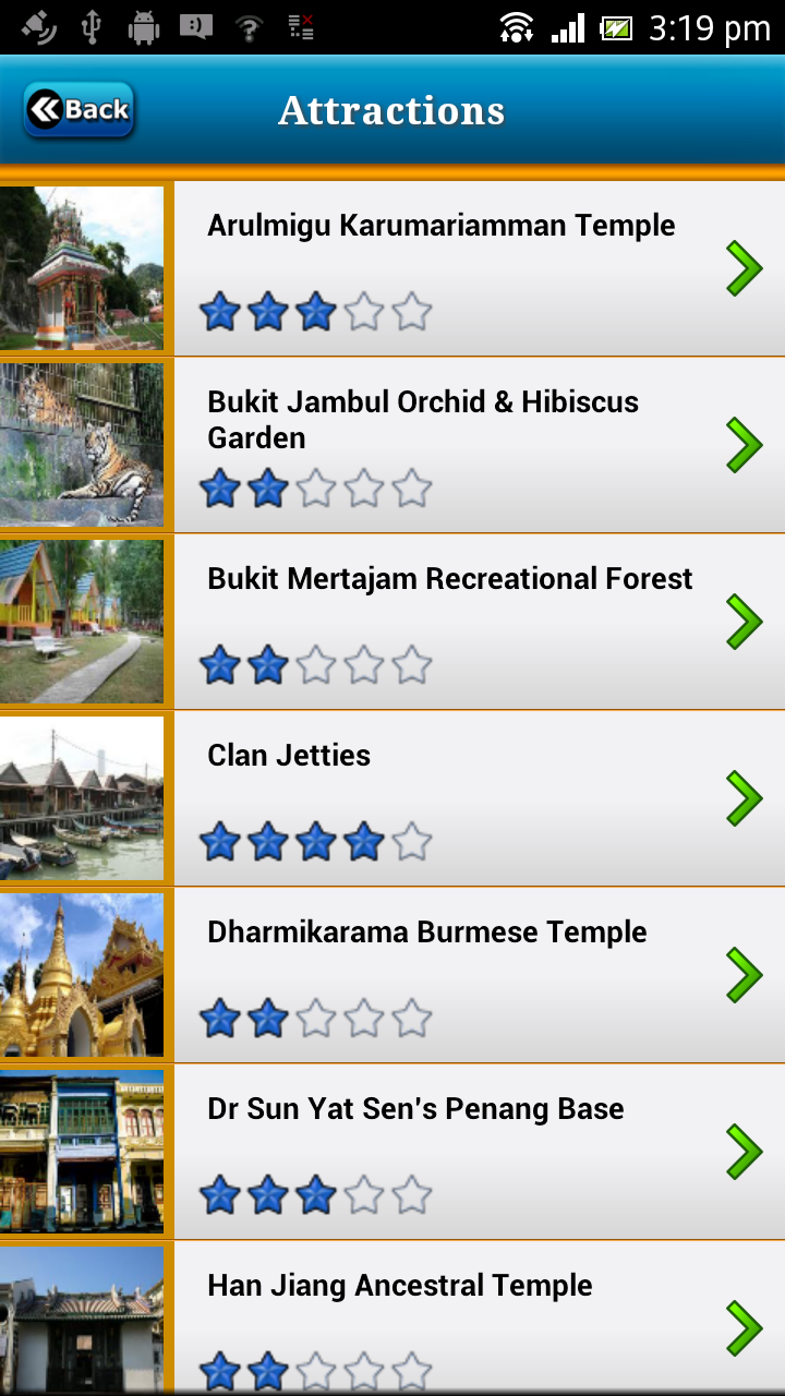 Penang Offline Travel Guide Screen 3