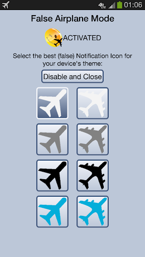 Fake Airplane Mode Status