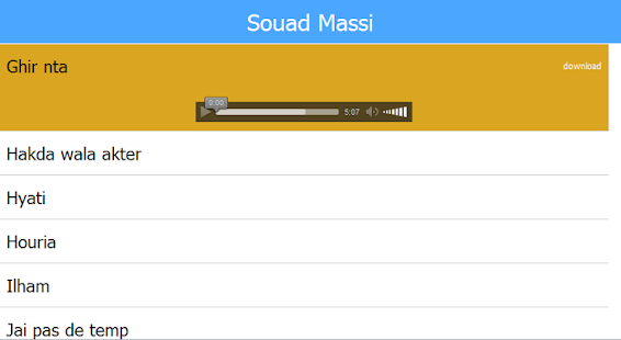 Souad Massi MP3 Screenshots 0