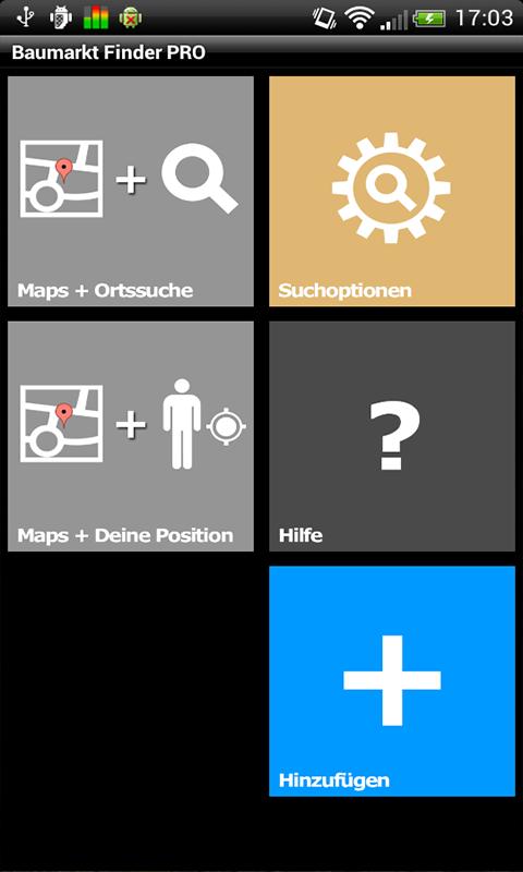 Baumarkt Finder PRO Screen 2