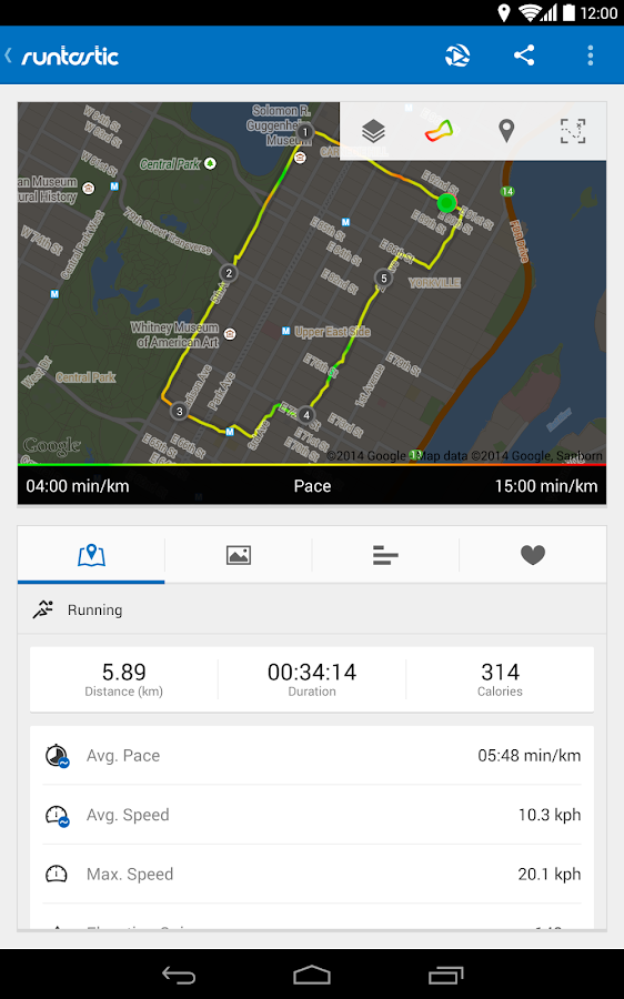 Runtastic Running PRO - screenshot