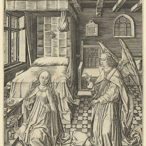 De Verkondiging Aan Maria, Meester Fvb, C. 1475 - C. 1500 - Rijksmuseum