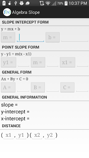 Algebra Slope.