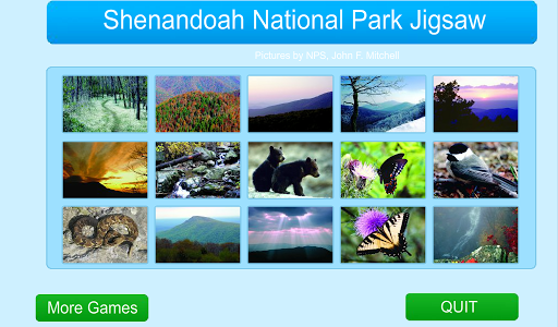 Shenandoah NationalPark Jigsaw