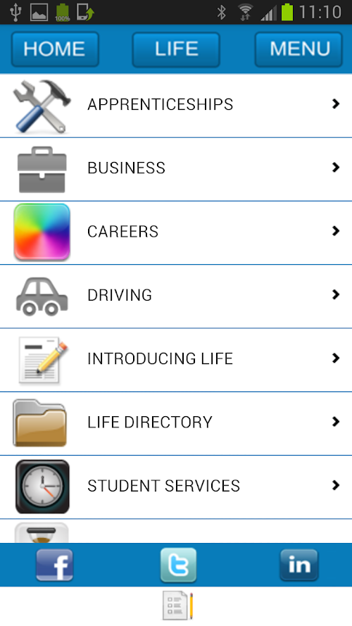 Android application LIFE CAREER PACKAGE screenshort