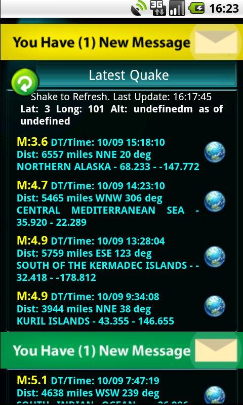 Whats Shaking Eq app (no-ads) Screen 1