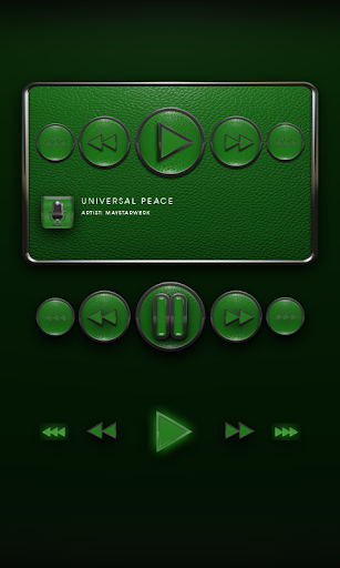 免費下載娛樂APP|Poweramp Widget Green Leather app開箱文|APP開箱王