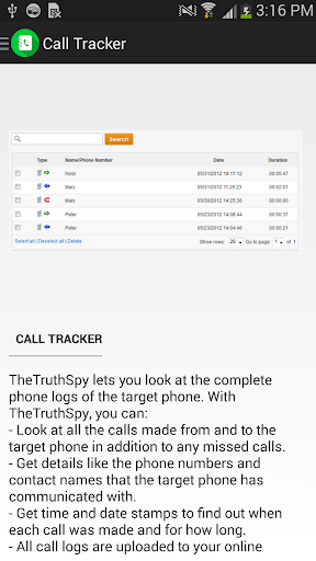 Call Tracker