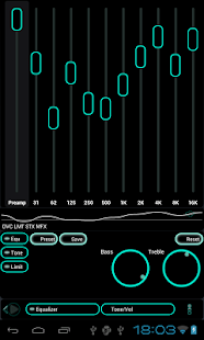 Lastest Poweramp skin TRON TURQUOISE APK for Android