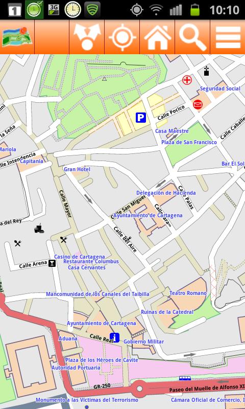 Android application Cartagena Offline mappa Map screenshort