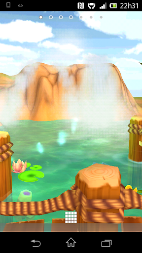 Lagoon Waterfall 3D HD LWP