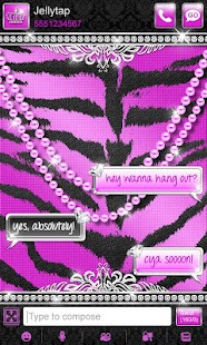 Luxury Theme Purple Tiger SMS★ Screenshots 1