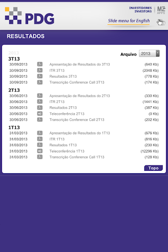 【免費商業App】Relações com Investidores PDG-APP點子