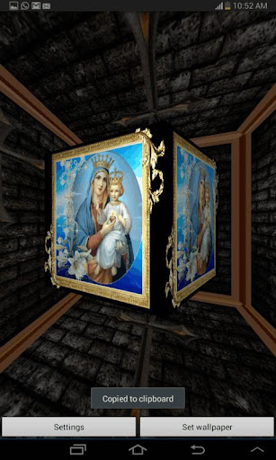 3D Virgin Mary Live Wallpaper