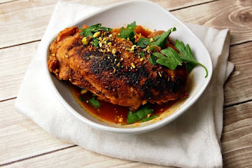 Chicken with Saffron and Dukkah