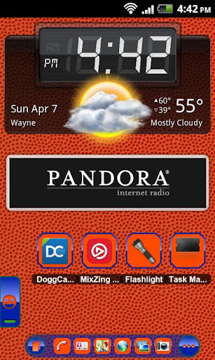 TSF Shell Theme Orange Blue HD