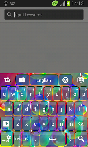 GO键盘彩色泡泡