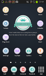 Lastest Crown Sticker icon theme APK