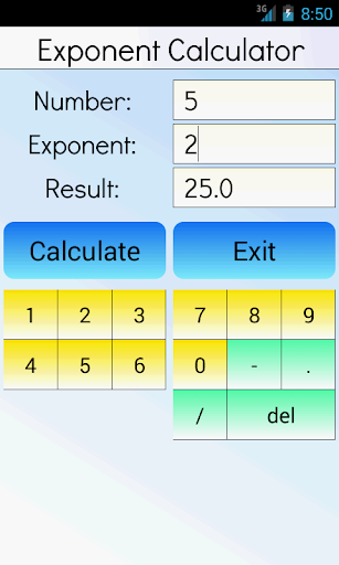 Exponent Calculator