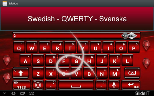 SlideIT Swedish QWERTY Pack