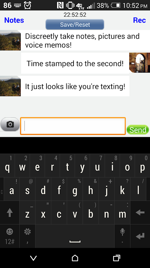 Android application Mystery Shop-It Timer &amp; Notes screenshort