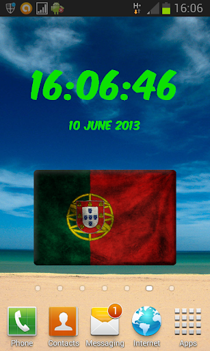 Portugal Digital Clock