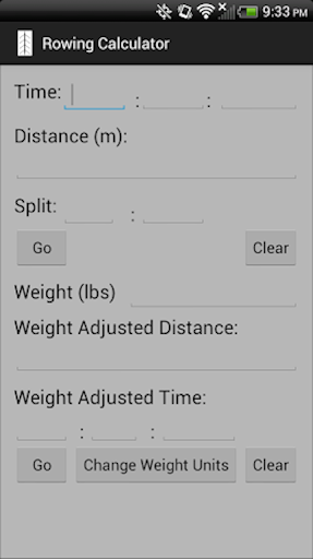 Rowing Calculator