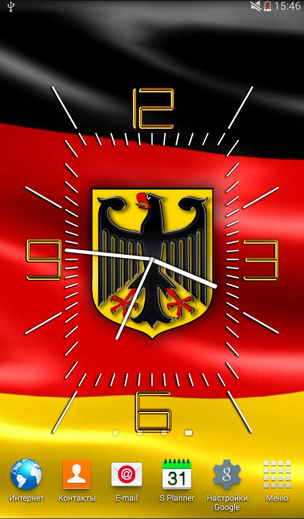 Germany Clock LWP Screen 2