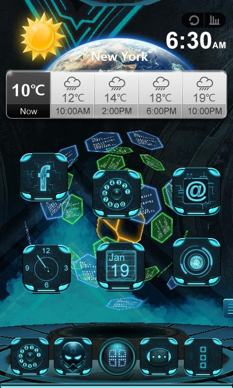 Next Technology Theme 3D LWP Screen 2