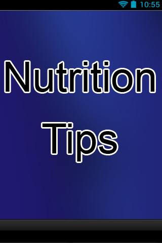 Nutrition Tips