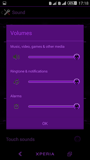 【免費個人化App】Theme eXPERIAnce Alien Purple-APP點子