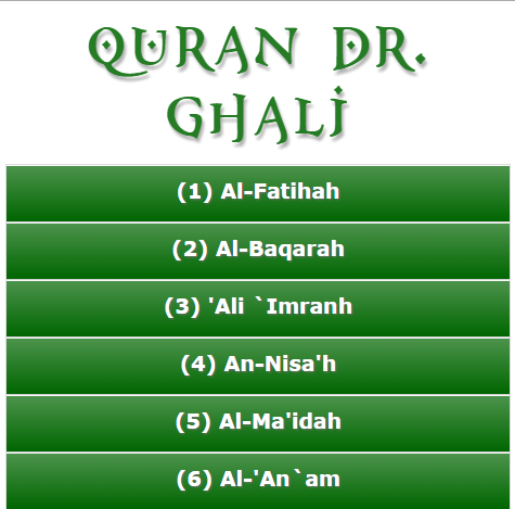 Quran Dr Ghali