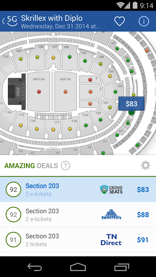 SeatGeek Event Tickets screenshot