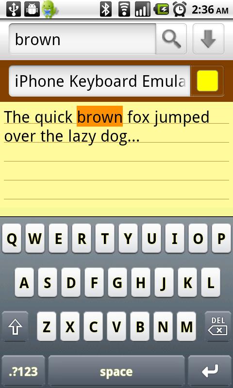 Keyboard Emulator Screen 3