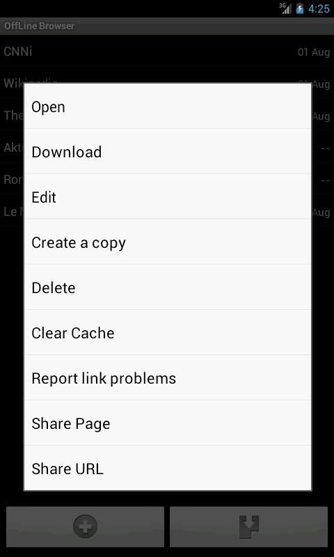 Offline Browser - screenshot