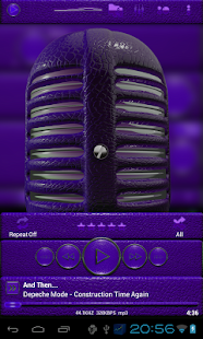 Lastest Poweramp skin purple lizard APK for Android