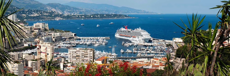 Carnival Breeze docks in beautiful Monte Carlo, Monaco.  