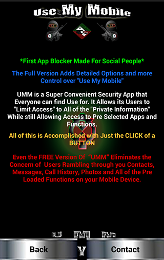 UMM - My Cell is Broken Excuse Screen 3