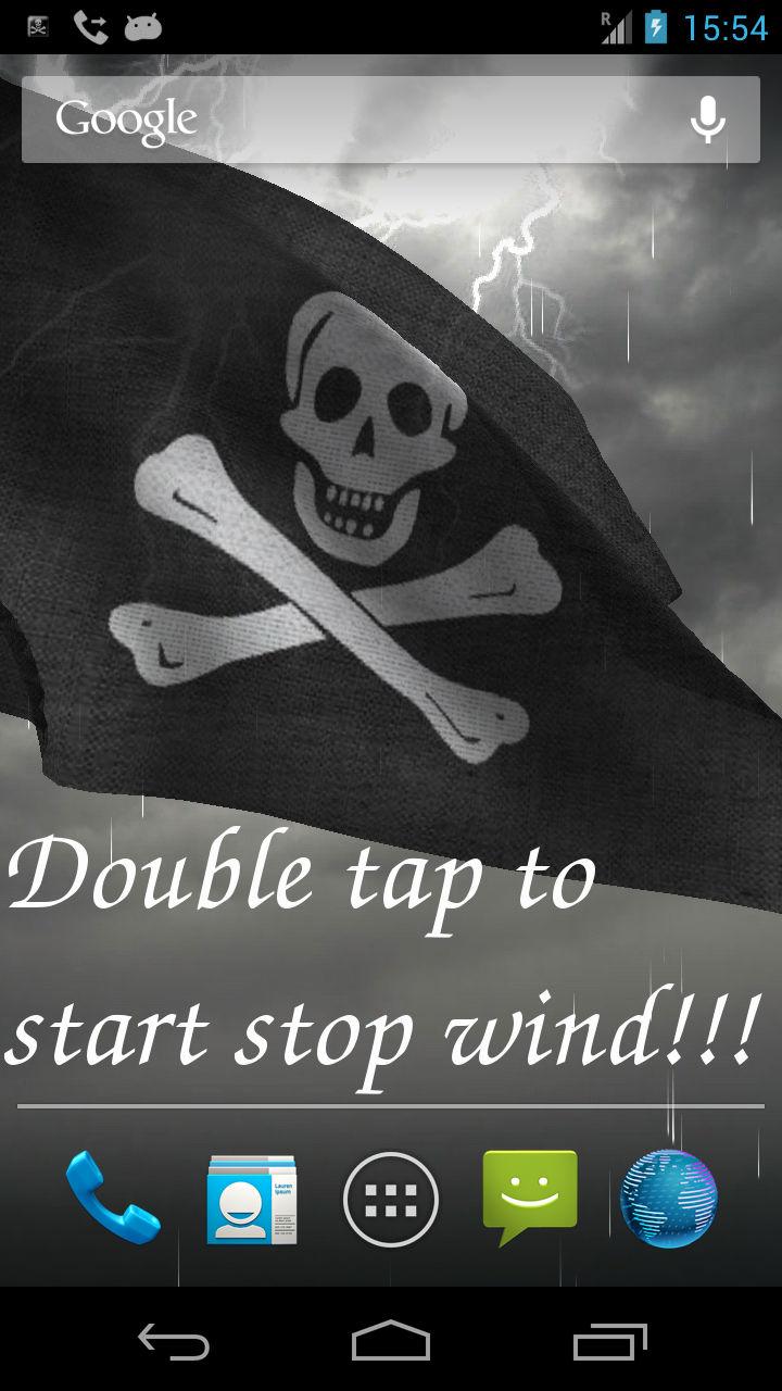 Android application 3D Pirate Flag + screenshort