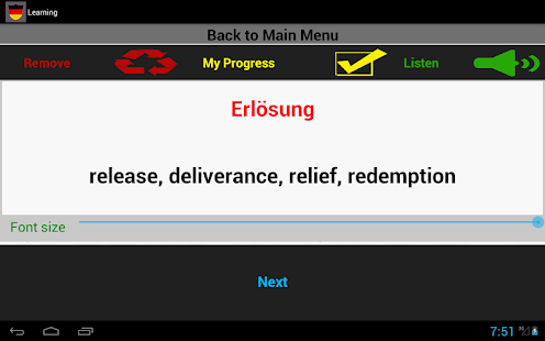 Learn German Words Fast inter. Screenshots 1