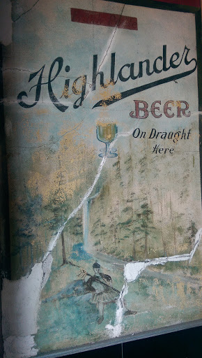 Highlander Vintage Beer Mural 
