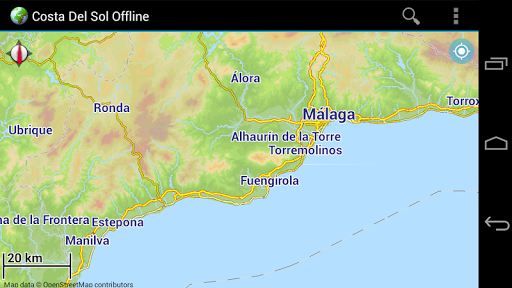 Offline Map Costa del Sol