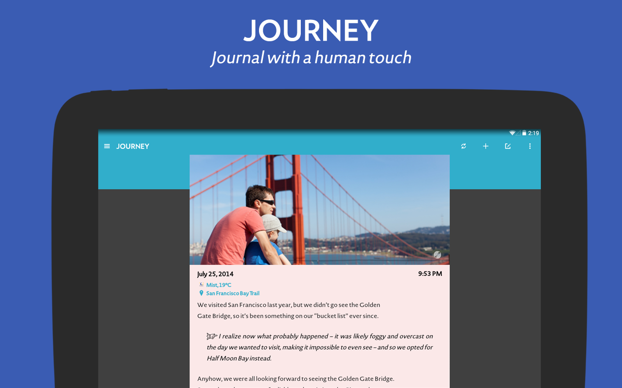 Journal (by Journey) - screenshot