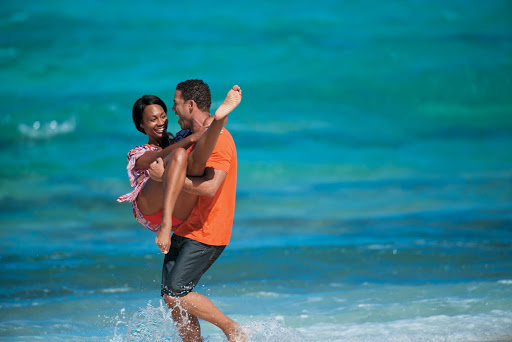 beach_play - Play in the waters of a pristine lagoon during a Paul Gauguin cruise.