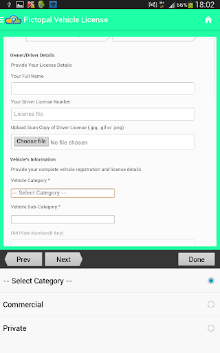 Pictopal - Vehicle License Reg