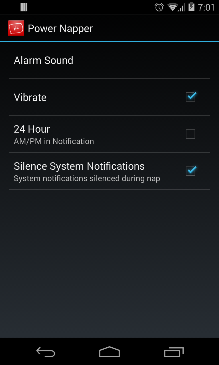Power Napper Screen 3