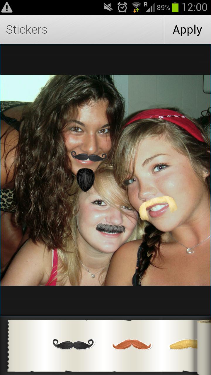 Android application Aviary Stickers: Mustaches screenshort