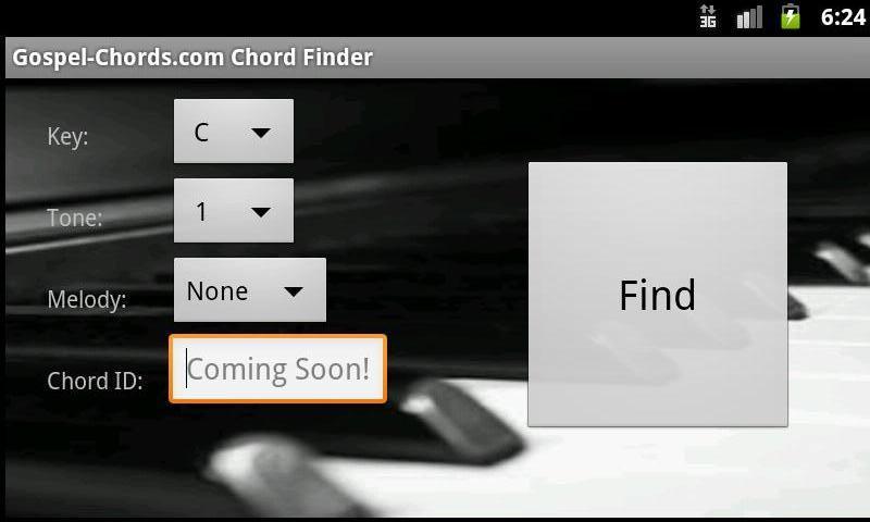 Gospel-Chords.com Chord Finder Screen 3