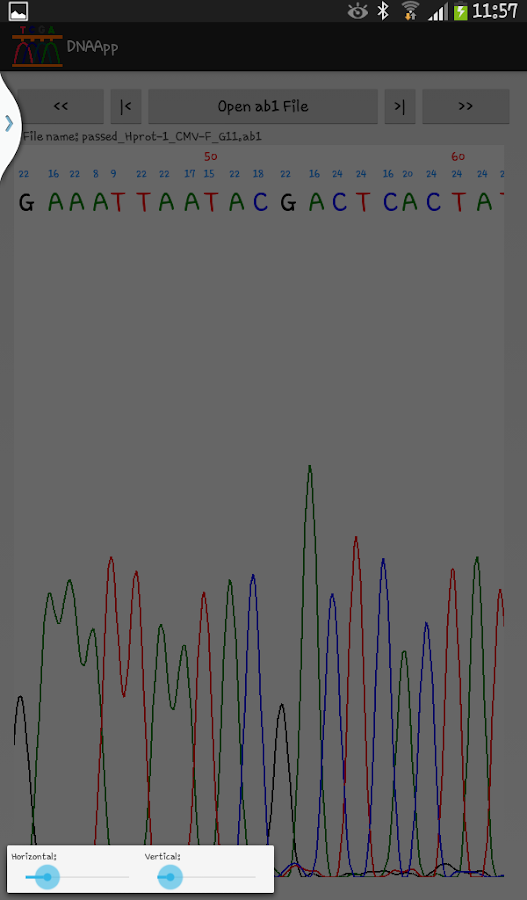   DNAApp: DNA sequence analyzer — ekrānuzņēmums 