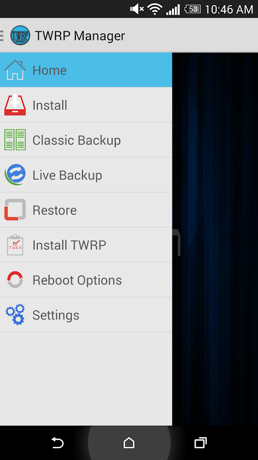    TWRP Manager  (Requires ROOT)- screenshot  